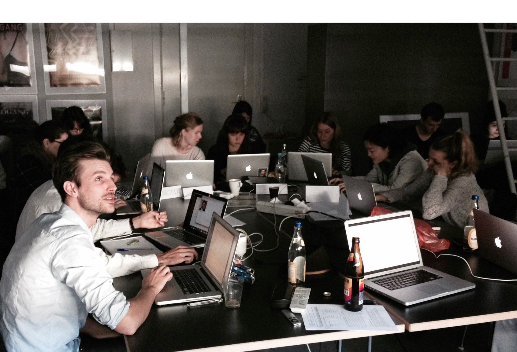 Picture of students at my class at the University of Arts Berlin